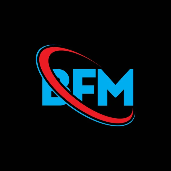 Bfm Logo Bfm Brief Bfm Logo Ontwerp Initialen Bfm Logo — Stockvector