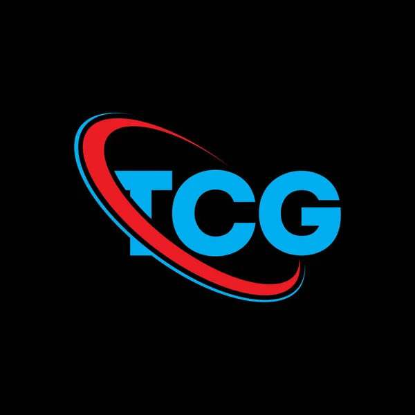 Logo Tcg Lettre Tcg Tcg Lettre Logo Design Initiales Logo — Image vectorielle