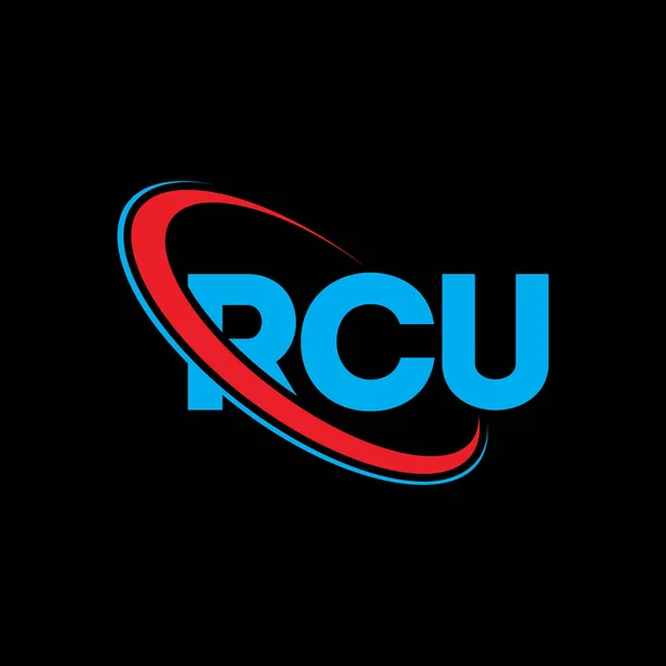 Logo Rcu Carta Ucr Diseño Del Logotipo Letra Rcu Logotipo — Vector de stock