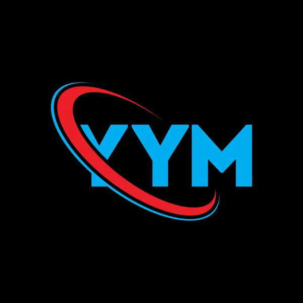 Logotipo Yym Carta Yym Yym Carta Logotipo Design Iniciais Yym — Vetor de Stock