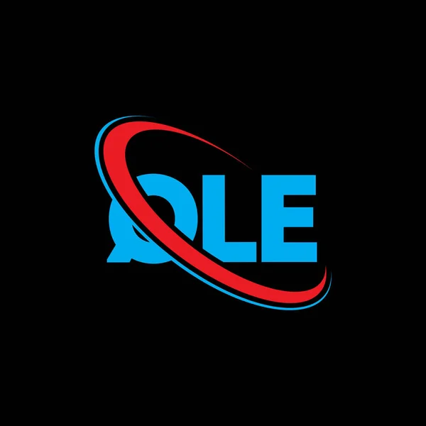 Qle Logo Qle Buchstabe Qle Buchstabe Logo Design Initialen Qle — Stockvektor