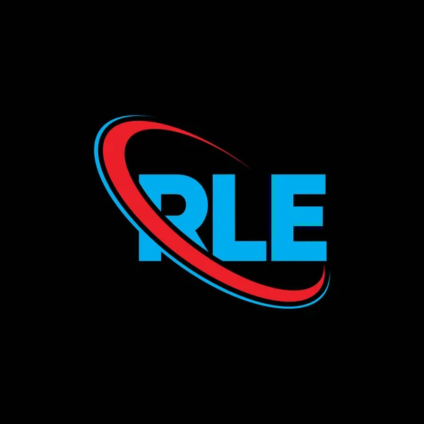 Logotipo Rle Carta Rle Design Logotipo Letra Rle Iniciais Logotipo — Vetor de Stock