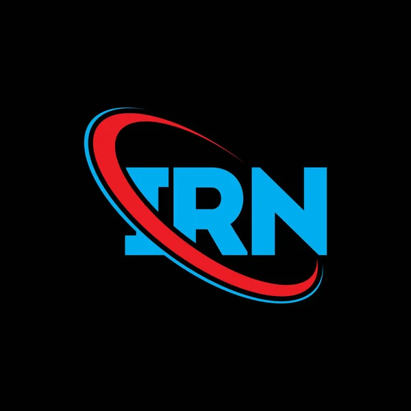 Irn Logo Irn Brief Ontwerp Van Het Logo Van Irn — Stockvector