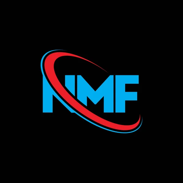 Logo Nmf Carta Nmf Diseño Del Logotipo Letra Nmf Logotipo — Archivo Imágenes Vectoriales