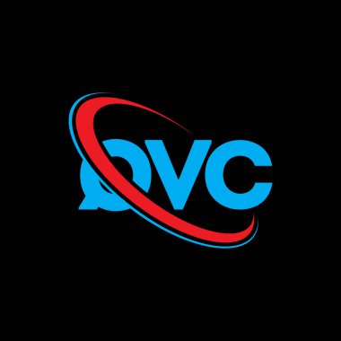 QVC logosu. QVC mektubu. QVC harf logosu tasarımı. Çember ve büyük harfli monogram logosuna bağlı QVC logosu. Teknoloji, iş ve emlak markası için QVC tipografisi.