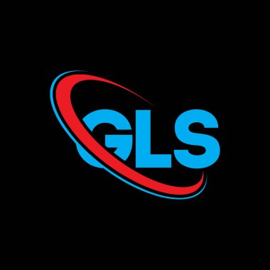 GLS logosu. GLS mektubu. GLS harfi logo tasarımı. Çember ve büyük harfli monogram logosuna bağlı GLS logosu. Teknoloji, iş ve emlak markası için GLS tipografisi.