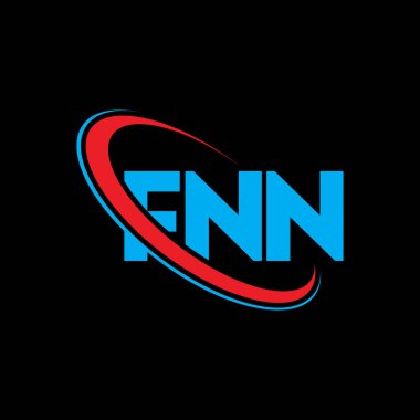 FNN logosu. FNN mektubu. FNN harf logosu tasarımı. Çember ve büyük harfli monogram logosuna bağlı baş harfler FNN logosu. Teknoloji, iş ve emlak markası için FNN tipografisi.