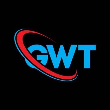 GWT logosu. GWT mektubu. GWT harf logosu tasarımı. Çember ve büyük harfli monogram logosuyla birleştirilmiş GWT logosu. Teknoloji, iş ve emlak markası için GWT tipografisi.