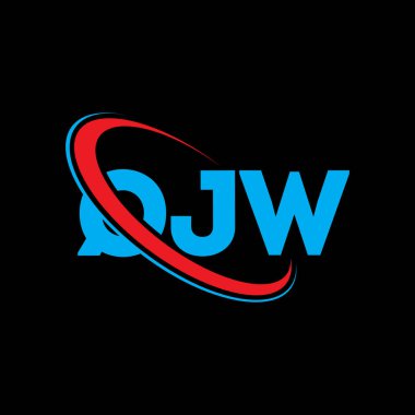 QJW logosu. QJW mektubu. QJW harf logosu tasarımı. Çember ve büyük harfli monogram logosuyla birleştirilmiş QJW logosu. QJW teknoloji, iş ve gayrimenkul markası tipografisi.