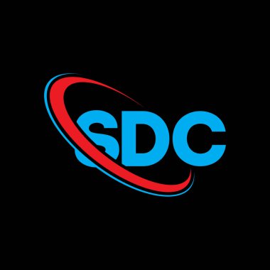 SDC logosu. SDC mektubu. SDC mektup logosu tasarımı. Çember ve büyük harfli monogram logosuna bağlı SDC logosu. Teknoloji, iş ve emlak markası için SDC tipografisi.