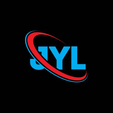JYL logosu. JYL mektubu. JYL harf logosu tasarımı. Çember ve büyük harfli monogram logosuna bağlı JYL logosu. Teknoloji, iş ve emlak markası için JYL tipografisi.