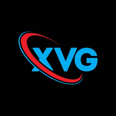 XVG logosu. XVG harfi. XVG harf logosu tasarımı. Çember ve büyük harfli monogram logosuyla birleştirilmiş XVG logosu. Teknoloji, iş ve emlak markası için XVG tipografisi.