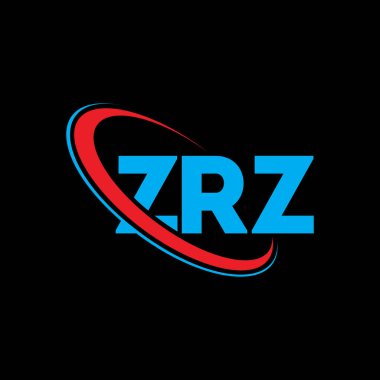 ZRZ logosu. ZRZ harfi. ZRZ harf logosu tasarımı. Çember ve büyük harfli monogram logosuna bağlı baş harfler ZRZ logosu. Teknoloji, iş ve emlak markası için ZRZ tipografisi.