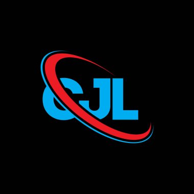 CJL logosu. CJL mektubu. CJL harf logosu tasarımı. Çember ve büyük harfli monogram logosuyla birleştirilmiş CJL logosu. Teknoloji, iş ve emlak markası için CJL tipografisi.