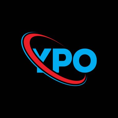 YPO logosu. YPO mektubu. YPO harf logosu tasarımı. Çember ve büyük harfli monogram logosuna bağlı baş harfler YPO logosu. Teknoloji, iş ve emlak markası için YPO tipografisi.