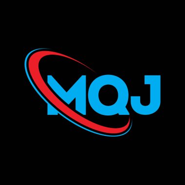 MQJ logosu. MQJ mektubu. MQJ harf logosu tasarımı. Çember ve büyük harfli monogram logosuyla MQJ logosunun baş harfleri. Teknoloji, iş ve emlak markası için MQJ tipografisi.