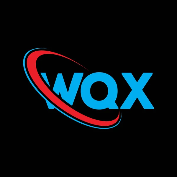 Logo Wqx Lettera Wqx Design Del Logo Della Lettera Wqx — Vettoriale Stock