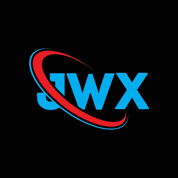 Logo Jwx Lettera Jwx Design Del Logo Della Lettera Jwx — Vettoriale Stock