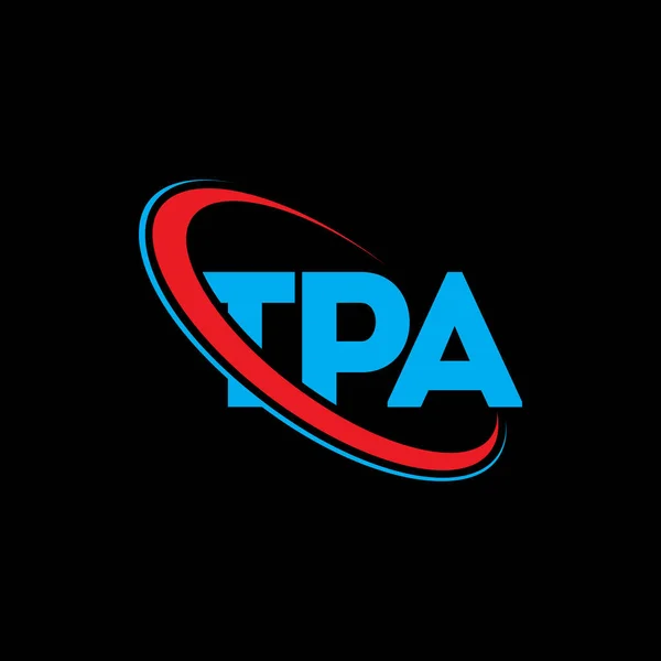 Logo Tpa Lettre Tpa Tpa Lettre Logo Design Initiales Logo — Image vectorielle