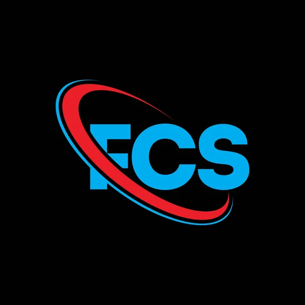 Logo Fcs Lettre Fcs Fcs Lettre Logo Design Initiales Logo — Image vectorielle