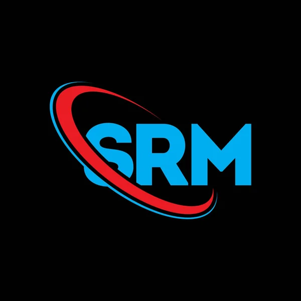 Logo Srm Carta Srm Diseño Del Logotipo Letra Srm Logo — Vector de stock