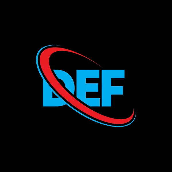Логотип Def Лист Def Дизайн Логотипу Літери Def Ініційований Логотип — стоковий вектор