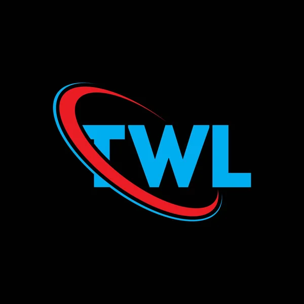 Twl Logó Twl Levél Twl Betűlogó Tervezés Kezdeményezések Twl Logó — Stock Vector