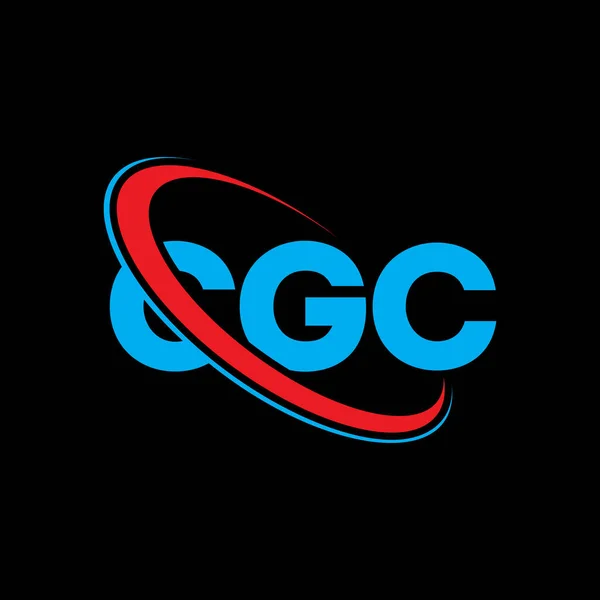 Cgc Cgc Cgc 디자인 Cgc 로고는 대문자 로고와 연결되어 비즈니스 — 스톡 벡터