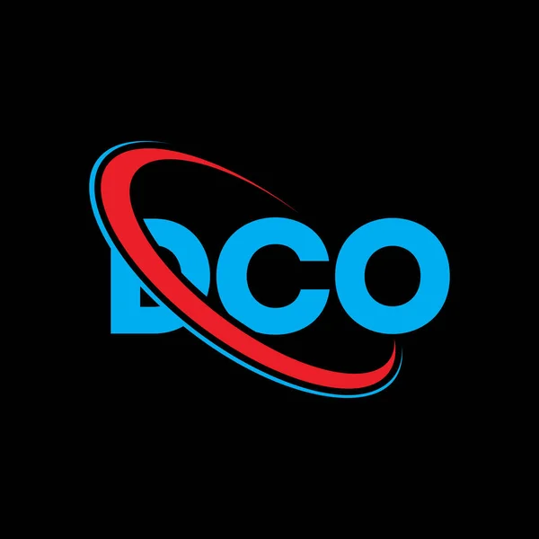 Dco Logo Dco Letter Dco Letter Logo Design Initials Dco — Stock Vector