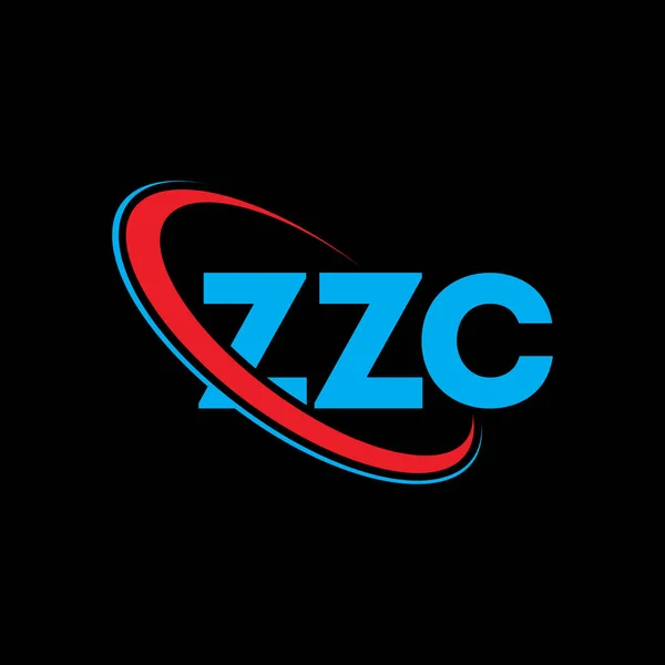 Логотип Zzc Zzc Лист Zzc Дизайн Логотипу Ініціали Zzc Пов — стоковий вектор