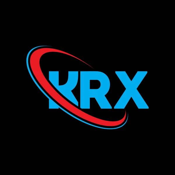Λογότυπο Krx Γράμμα Krx Σχεδιασμός Λογότυπου Γραμμάτων Krx Αρχικές Λογότυπο — Διανυσματικό Αρχείο