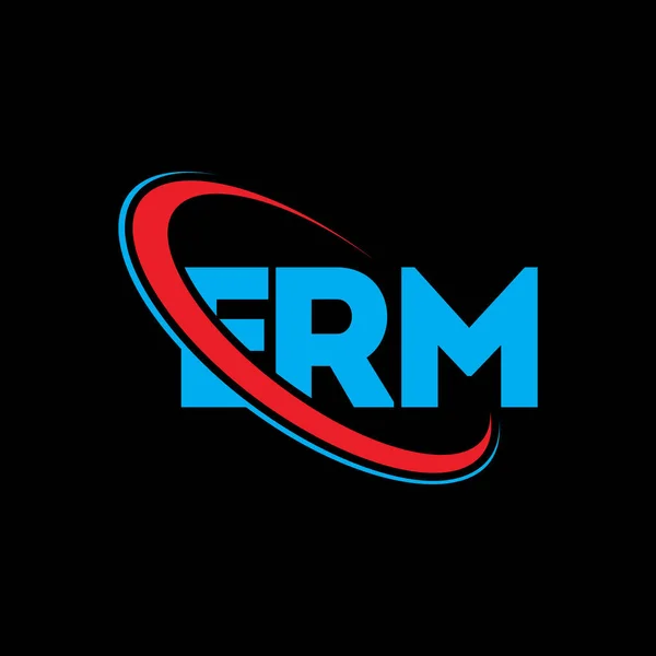 Λογότυπο Erm Επιστολή Μσι Σχεδιασμός Λογότυπου Επιστολών Erm Αρχικό Λογότυπο — Διανυσματικό Αρχείο