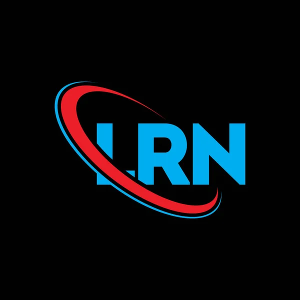 Logotipo Lrn Carta Lrn Design Logotipo Carta Lrn Iniciais Lrn — Vetor de Stock