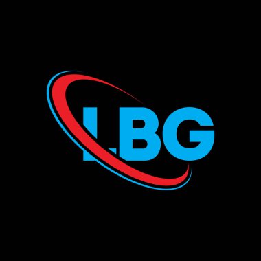 LBG logosu. LBG mektubu. LBG harf logosu tasarımı. Çember ve büyük harfli monogram logosuna bağlı ilk LBG logosu. Teknoloji, iş ve emlak markası için LBG tipografisi.