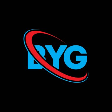 Güle güle logosu. Güle güle mektubu. BYG harf logosu tasarımı. Çember ve büyük harfli monogram logosuyla birleştirilmiş BYG logosu. Teknoloji, iş ve emlak markası için BYG tipografisi.