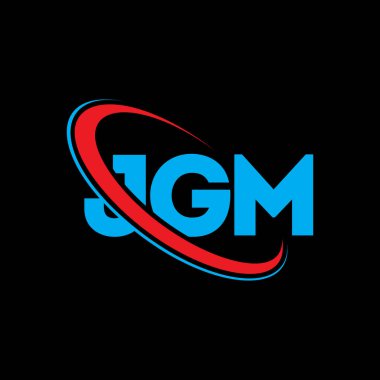 JGM logosu. JGM mektubu. JGM mektup logosu tasarımı. Çember ve büyük harfli monogram logosuna bağlı baş harfler JGM logosu. Teknoloji, iş ve emlak markası için JGM tipografisi.