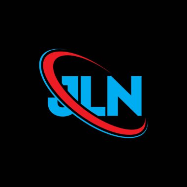JLN logosu. JLN mektubu. JLN harf logosu tasarımı. Çember ve büyük harfli monogram logosuna bağlı baş harfler JLN logosu. Teknoloji, iş ve emlak markası için JLN tipografisi.