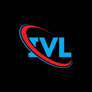 IVL logosu. IVL mektubu. IVL harf logosu tasarımı. Daireye ve büyük harfli monogram logosuna bağlı ilk lVL logosu. Teknoloji, iş ve emlak markası için IVL tipografisi.