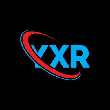 YXR logosu. YXR harfi. YXR harf logosu tasarımı. Çember ve büyük harfli monogram logosuna bağlı baş harfler YXR logosu. Teknoloji, iş ve emlak markası için YXR tipografisi.
