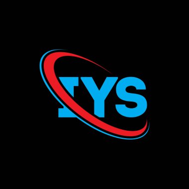 IYS logosu. IYS mektubu. IYS mektup logosu tasarımı. Çember ve büyük harfli monogram logosuna bağlı ilk IYS logosu. Teknoloji, iş ve emlak markası için IYS tipografisi.