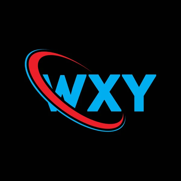 Logo Wxy Lettre Wxy Wxy Lettre Logo Design Initiales Logo — Image vectorielle