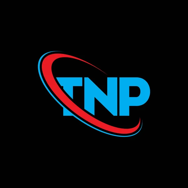 Logo Tnp Tnp Písmeno Návrh Loga Tnp Iniciály Logo Tnp — Stockový vektor