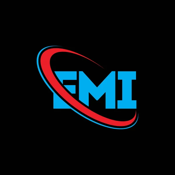 Λογότυπο Emi Γράμμα Εμι Σχεδιασμός Λογότυπου Της Emi Αρχικά Λογότυπο — Διανυσματικό Αρχείο
