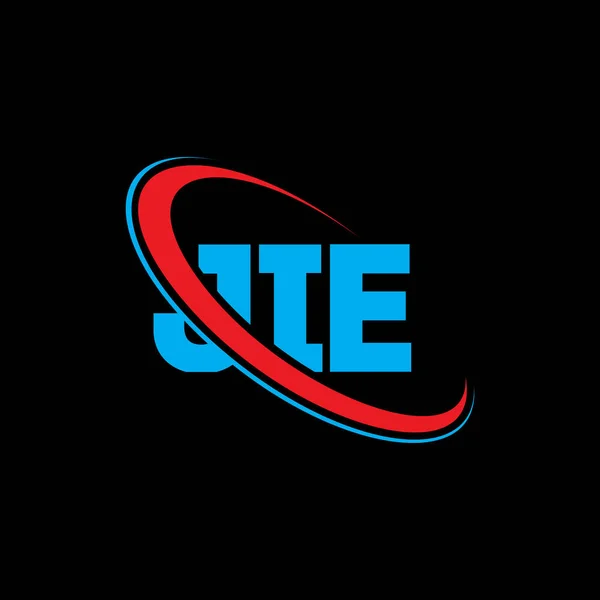 Логотип Jie Лист Jie Дизайн Логотипу Літери Jie Ініційований Логотип — стоковий вектор