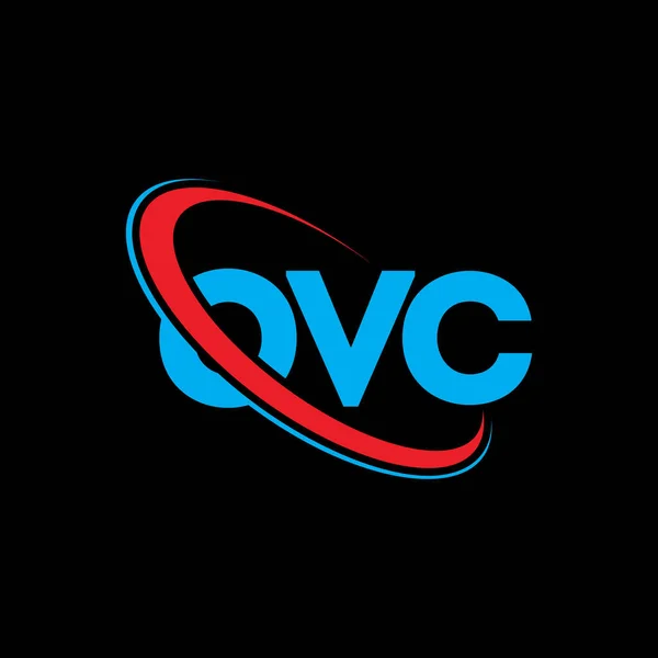 Логотип Озила Письмо Ovc Дизайн Логотипа Opel Логотип Ovc Инициалами — стоковый вектор