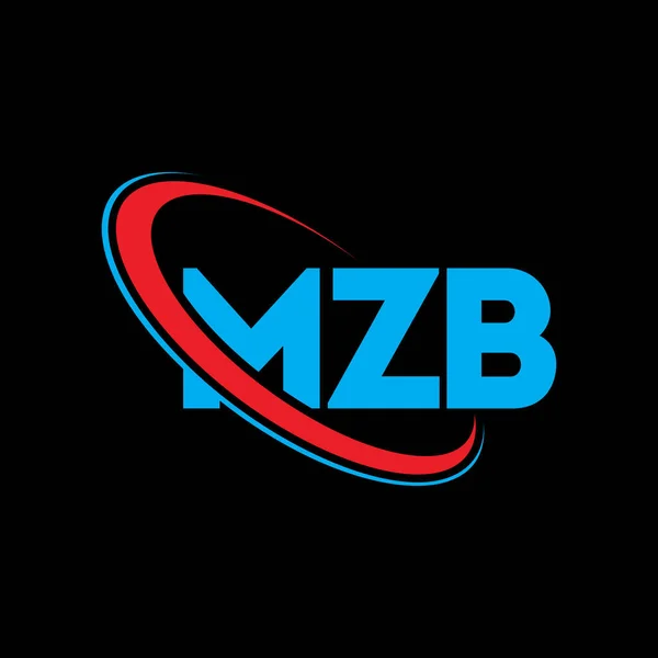 Mzb Logo Mzb Brief Mzb Schriftzug Logo Design Initialen Mzb — Stockvektor