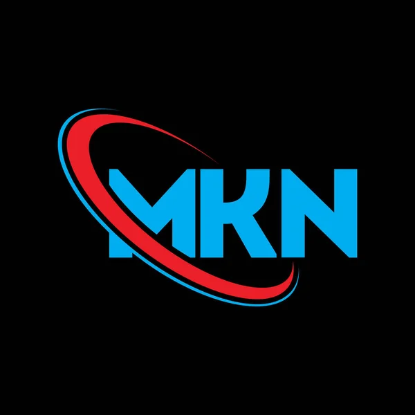 Mkn Logo Mkn Letter Mkn Letter Logo Design Initials Mkn — Stock Vector