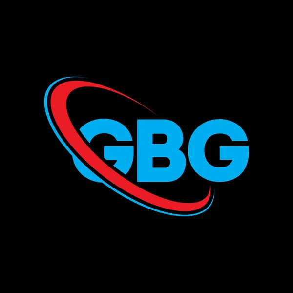 Gbgロゴ Gbgの手紙 Gbgレターロゴデザイン サークルと大文字のモノグラムロゴとリンクされている初期のGbgロゴ ビジネス 不動産ブランドのためのGbgタイポグラフィ — ストックベクタ