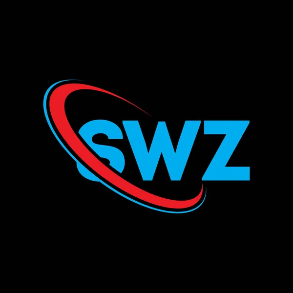 Logotipo Swz Carta Swz Diseño Logotipo Letra Swz Inicial Logotipo — Vector de stock