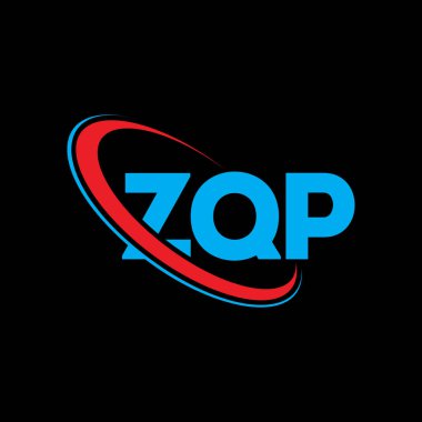 ZQP logosu. ZQP harfi. ZQP harf logosu tasarımı. Çember ve büyük harfli monogram logosuyla birleştirilmiş ZQP logosu. Teknoloji, iş ve emlak markası için ZQP tipografisi.